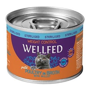 Wellfed Weight Control-Steril Poultry & Millet 200gr