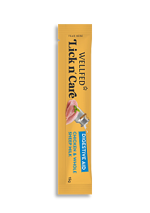 WELLFED LICK N'CARE DIGESTIVE AID 15GR