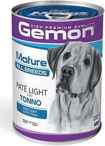 Gemon Dog Pate Mature Light tuna 400gr