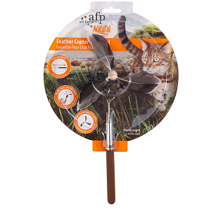 Παιχνίδι Γάτας Instincts Feather Copter Wand Καφέ