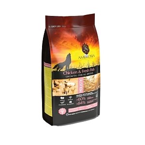 Ambrosia Dog Grain Free Puppy Regular Chicken/Fish 2 kg