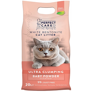 PERFECT CARE ΑΜΜΟΣ ΓΑΤΑΣ ΜΠΕΤΟΝΙΤΗΣ BABY POWDER 5L