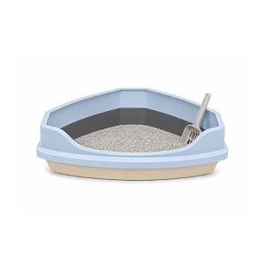 Meow Corner Γωνιακη Λεκανη Γατας Ανοιχτη Baby Blue 58*45*21