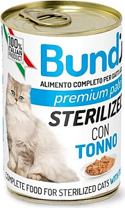 Bundy Cat Sterilised Τόνος Πατέ 400gr