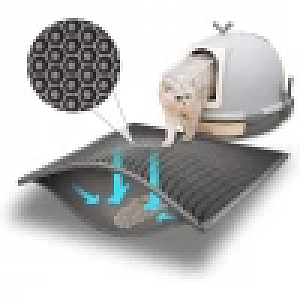 CAT LITTER MAT w VELCRO 45x60-PINK