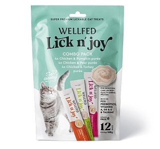 Wellfed Lick N' Joy Mix Tastes 168gr