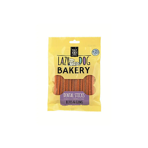 Lazy Dog Bakery Dental Sticks – Οδοντικά Στικς Σκύλου για Δόντια & Ούλα με Γεύση Κοτοπουλο 70gr
