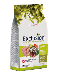 Exclusion Mediterraneo Monoprotein Formula Adult Large Breed Chicken 12kg