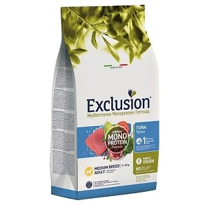 Exclusion Mediterraneo Monoprotein Adult Medium Breed Τόνος 12kg