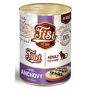 Fisi Fillet Cat Adult Γαύρος Σε Ζελέ 400gr