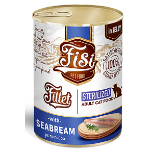 Fisi Fillet Cat Adult Sterilised Τσιπούρα Σε Ζελέ 400gr