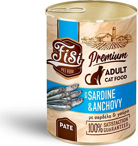 Fisi Cat Adult Γαυρος & Σαρδελα Πατε 400gr