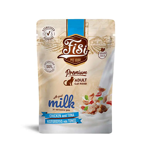 Fisi Adult Cat Φακελακι Με τονο και κατσικισιο γαλα 85gr
