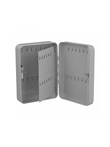 Κλειδοθήκη Με 48 Γάντζους, 10'' Με 2 Κλειδιά, Γκρι 