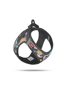 Curli Vest Harness Clasp Air-Mesh Se25 Comic Black Large