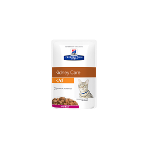 Hills - PD k/d Chk Feline Pouch 85g cs