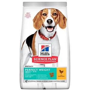 Hiils Dog SP Ca Adult Perfect Weihgt Medium Chicken,5kg+500gr δώρο
