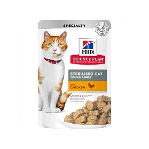 Hills -  SP Sterilized Cat Chicken 85g cs