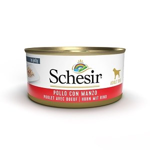 Schesir Dog Jel Φιλετ. Κοτόπ. Με Μοσχάρι 150g