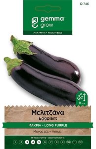 Μελιτζανα Μακρια Σποροι Φακελος Gemma