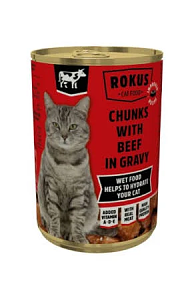 Rocus Cat Βeef 410gr