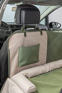 Premium Κάλυμμα & Κρεβάτι Πίσω Καθίσματος Αυτοκινήτου για Σκύλους – Διπλής Όψης (Ζεστό/Κρύο) 1,61x2,1m
