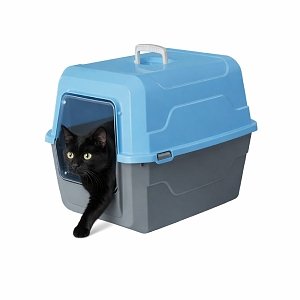 Catbus Κλειστη Λεκανη Γατας Γκρι Με Γαλαζιο 52x37x48