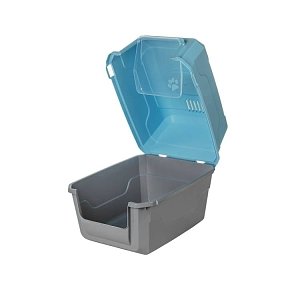 Catbus Κλειστη Λεκανη Γατας Γκρι Με Γαλαζιο 52x37x48
