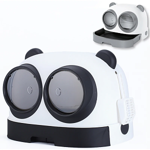 GLEE LITTER BOX CHLOE BLACK - WHITE L54.1 x W43.7 x H38.9cm