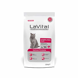 LaVital Cat Sterilised Adult Salmon 1,5Kg 