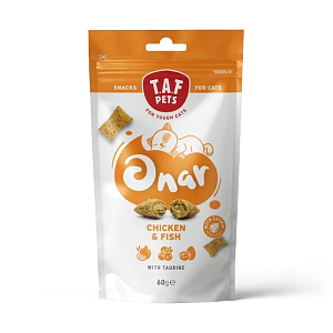 Taf Pets-Onar Cat Snacks Chicken&Fish 60gr