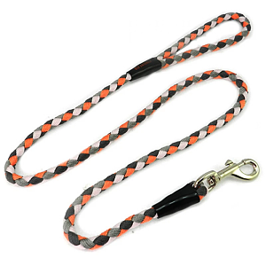 LEASH ROPE MULTICOLOR RED LAVA ROCK ( LARGE )