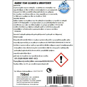 Glean Marine Teak Cleaner & Brightener 750ml