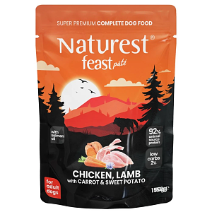 Naturest Feast Adult Chicken,Lamb & Sweet Potatoe 150gr