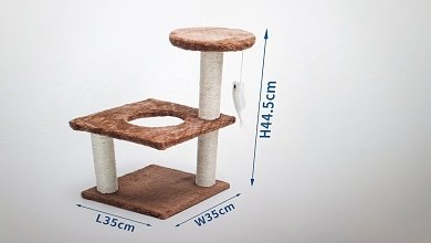 Double -layer Cat Tree With Toy