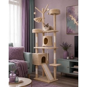 The Purrlock Holmes Cat Tree L60XW40XH190cm