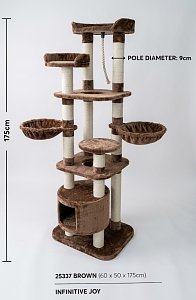 Catoikos Cat Playground''''infinitive Joy'''' Brown