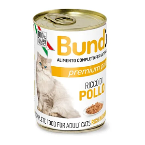 Bundy Γάτας Κοτόπουλοι Πατέ Κονσέρβα 400gr
