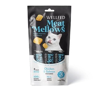 Wellfed Meat  Mellows Chicken & Salmon 3*10gr