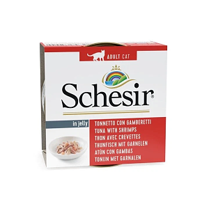 Schesir Cat Jel Τόνος με Γαρίδες 85gr