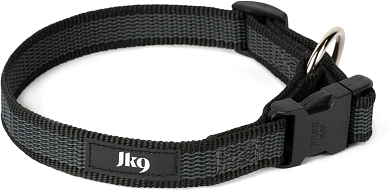 K9 Color & Gray Collar Width 25 mm, Length 39-65 cm , Black-Gray