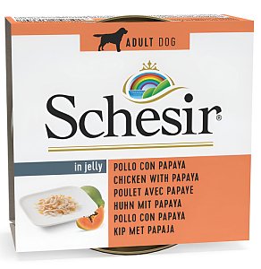 Schesir Dog Fru Κοτόπουλο Με Παπάγια 150g