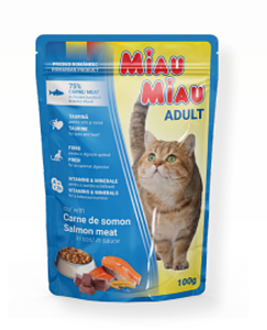 Miau Miau Adult Salmon Meat 100 gr