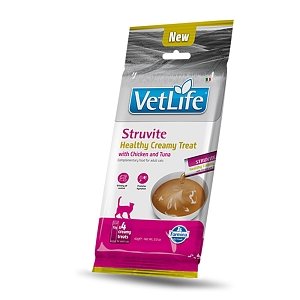 Farmina VetLife Struvite Creamy Treat – Υγρή Κρεμώδης Λιχουδιά Γάτας για το Ουροποιητικό με Κοτόπουλο & Τόνο (4x15g)