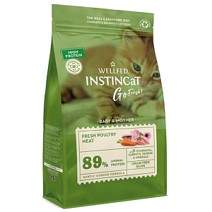 Wellfed InstinCat Go Fresh Baby & Mother Poultry 4,5kg