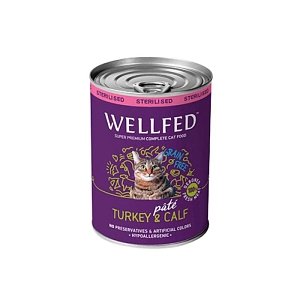 Wellfed Adult Sterilised Turkey-Calf 400 gr