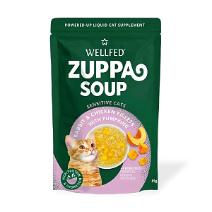 WELLFED ZUPPA SOUP RABBIT,CHICKEN & PUMPKIN