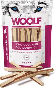 Woolf Long Duck & Cod Sandwich 100gr