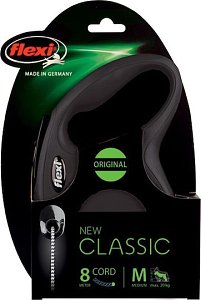 Flexi Classic LO Medium Black 8M/20Kg