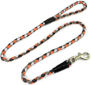 LEASH ROPE MULTICOLOR RED LAVA ROCK ( MEDIUM)